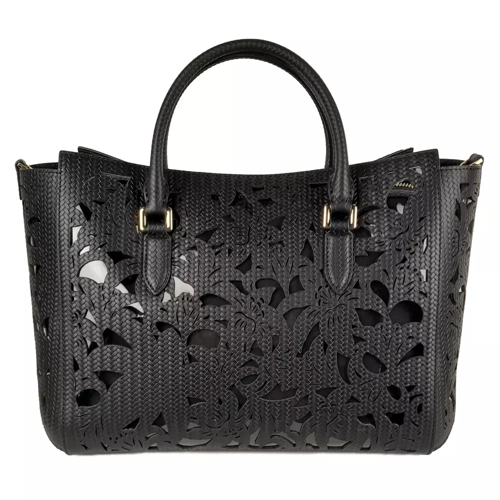 Black Leather Di Calfskin Handbag