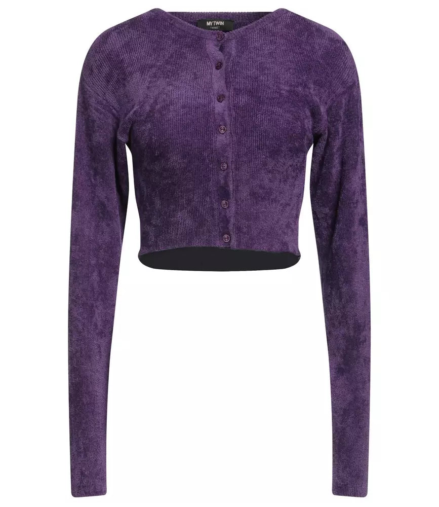 Purple Polyamide Sweater