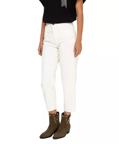 White Cotton Jeans & Pant