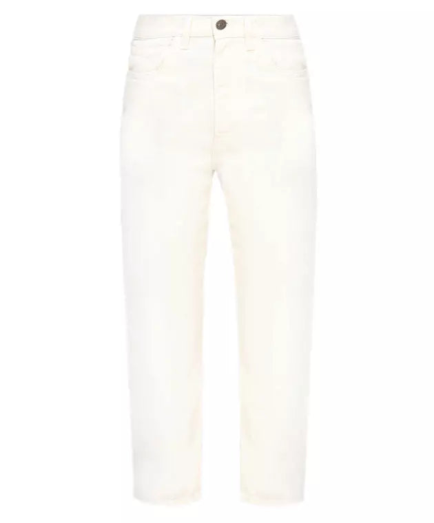 White Cotton Jeans & Pant