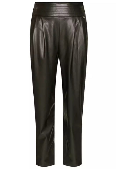 Black Polyester Jeans & Pant