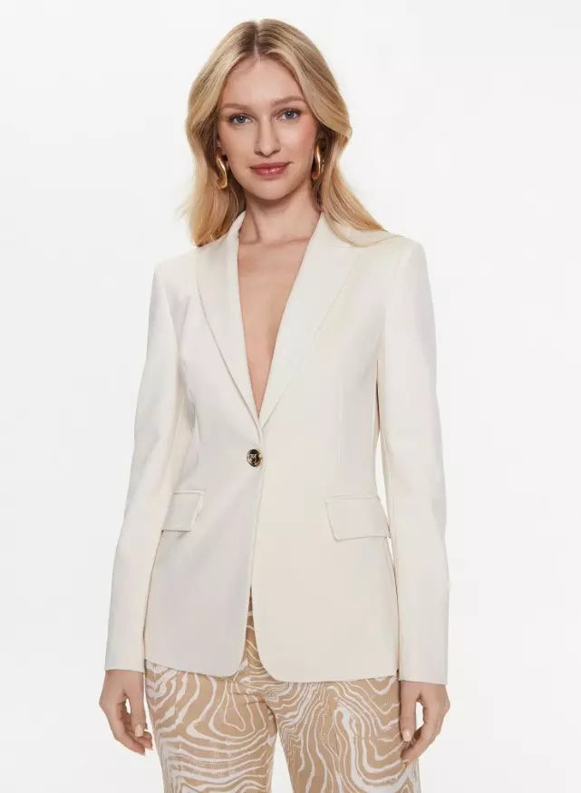 White Viscose Suits & Blazer