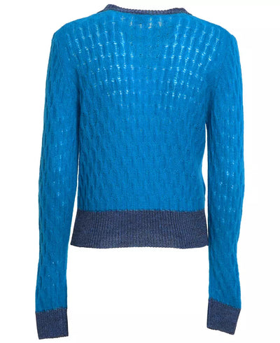 Light Blue Polyamide Sweater