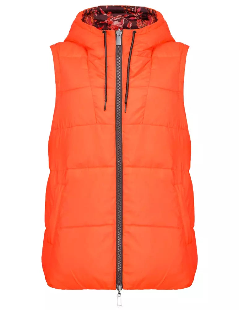 Orange Polyester Jackets & Coat