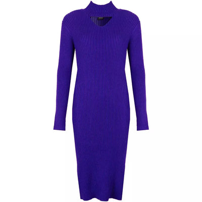 Purple Polyester Dress