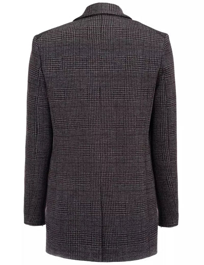 Gray Viscose Suits & Blazer