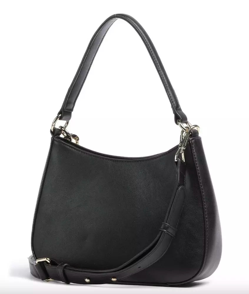 Black Polyethylene Crossbody Bag