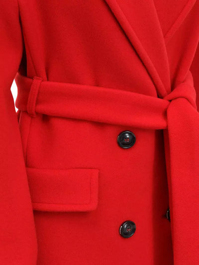 Red Wool Jackets & Coat