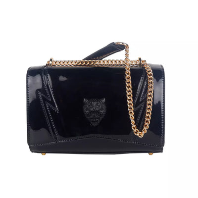 Black Polyethylene Crossbody Bag