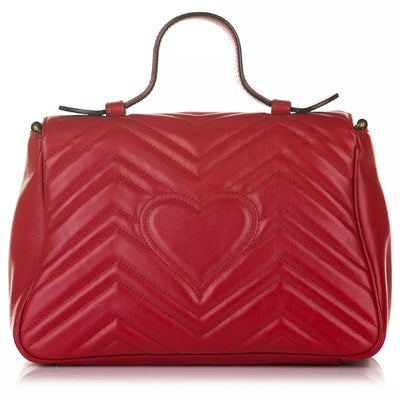 Red Leather Di Calfskin Crossbody Bag