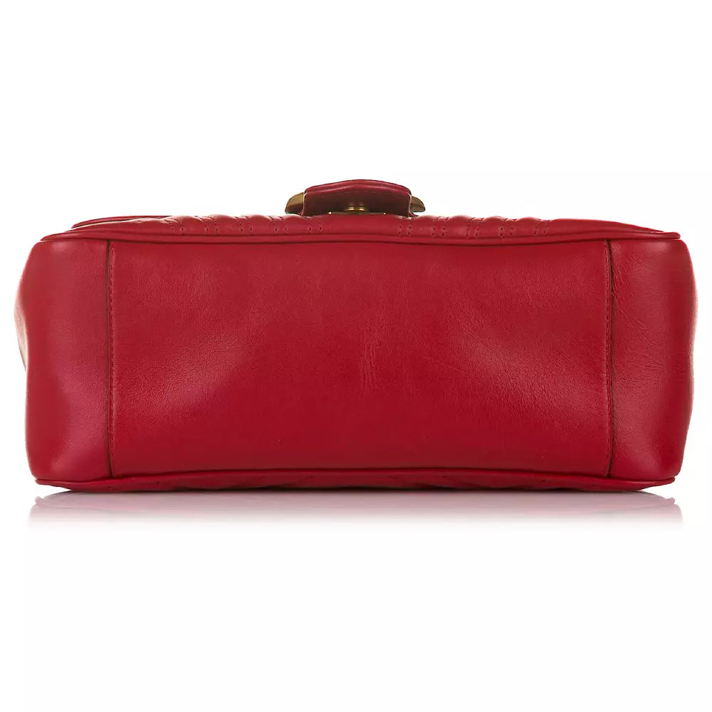 Red Leather Di Calfskin Crossbody Bag