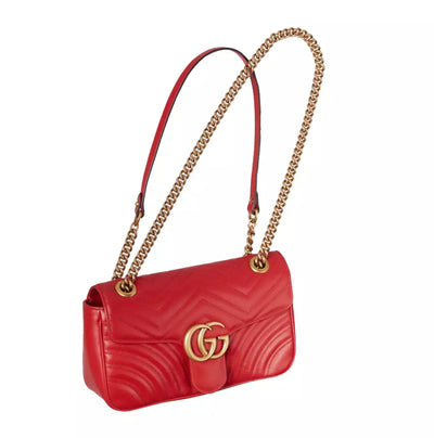 Red Calf Leather Crossbody Bag