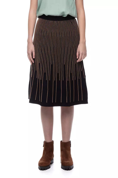 Black Viscose Skirt