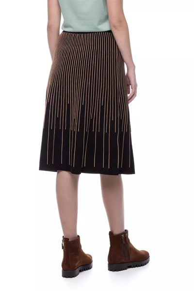 Black Viscose Skirt