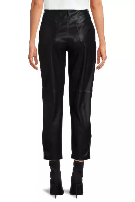 Black Polyester Jeans & Pant