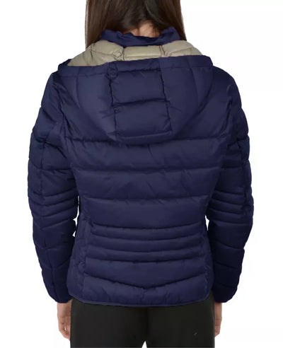 Blue Polyamide Jackets & Coat