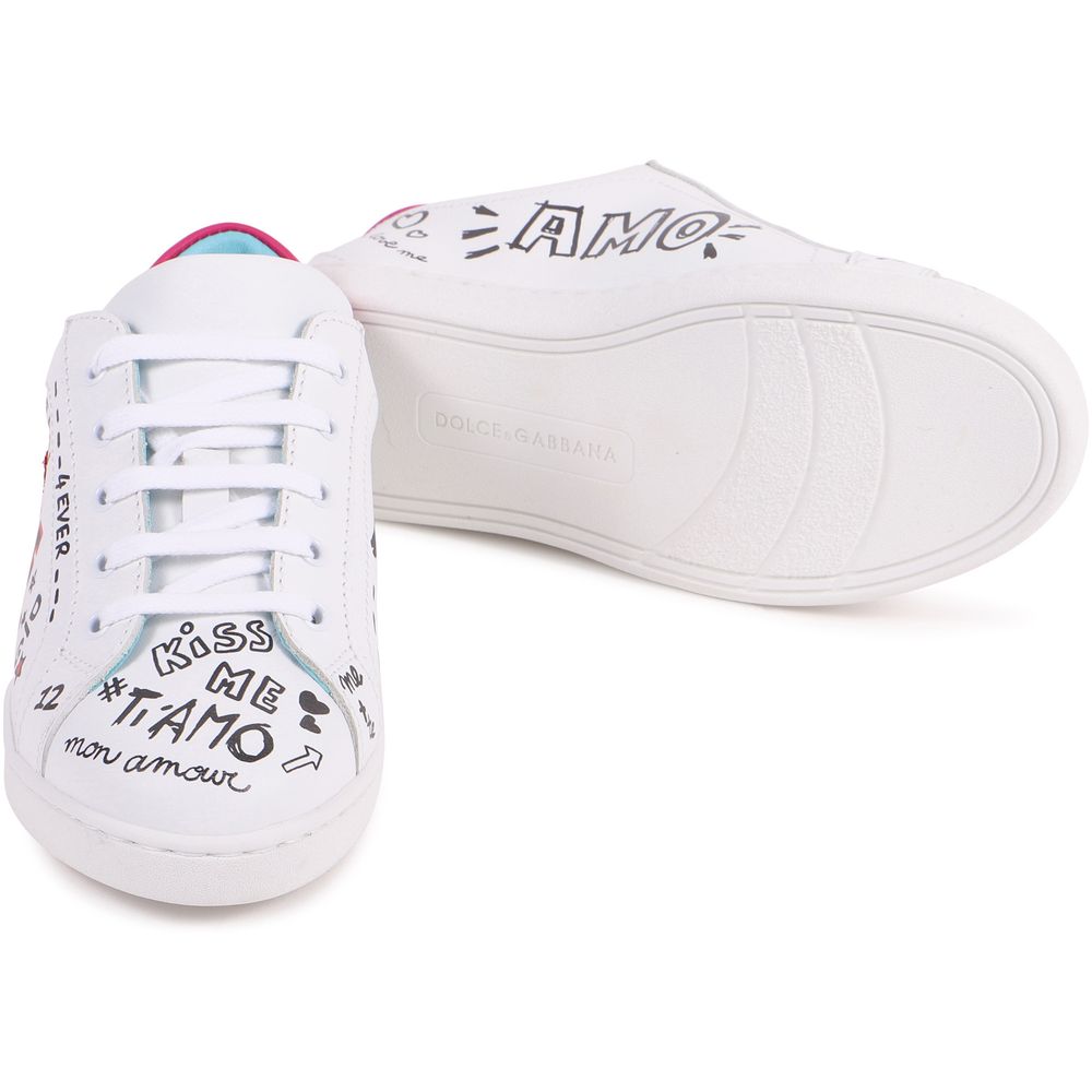 White Leather Di Calfskin Sneaker