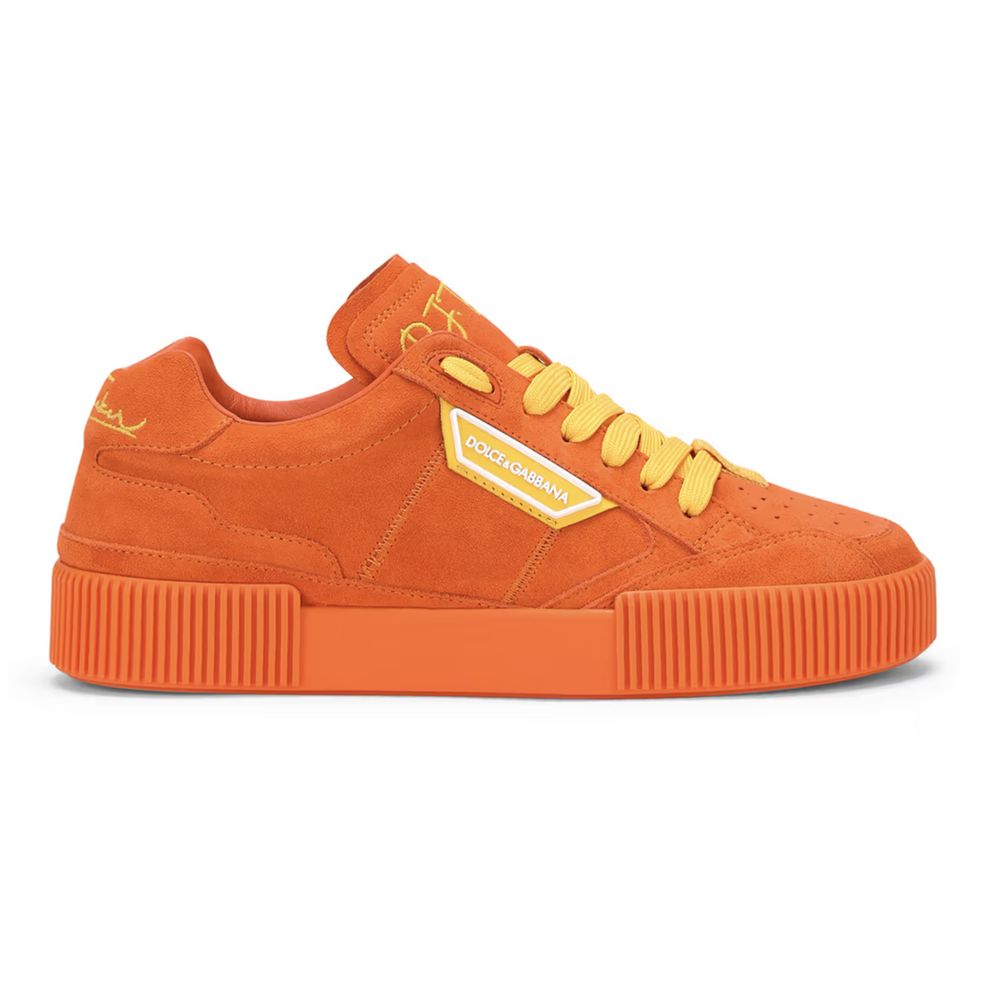 Orange Leather Sneaker