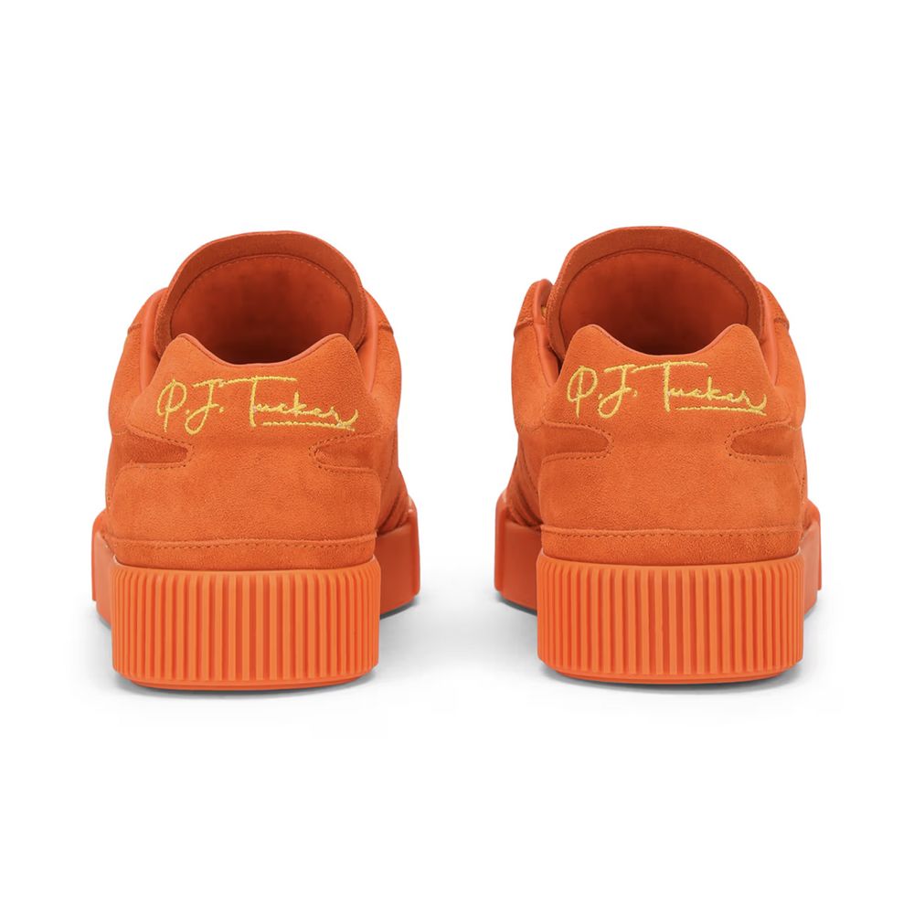 Orange Leather Sneaker