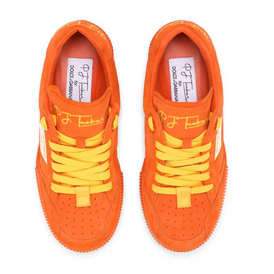 Orange Leather Sneaker