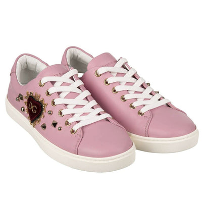 Pink Leather Di Calfskin Sneaker