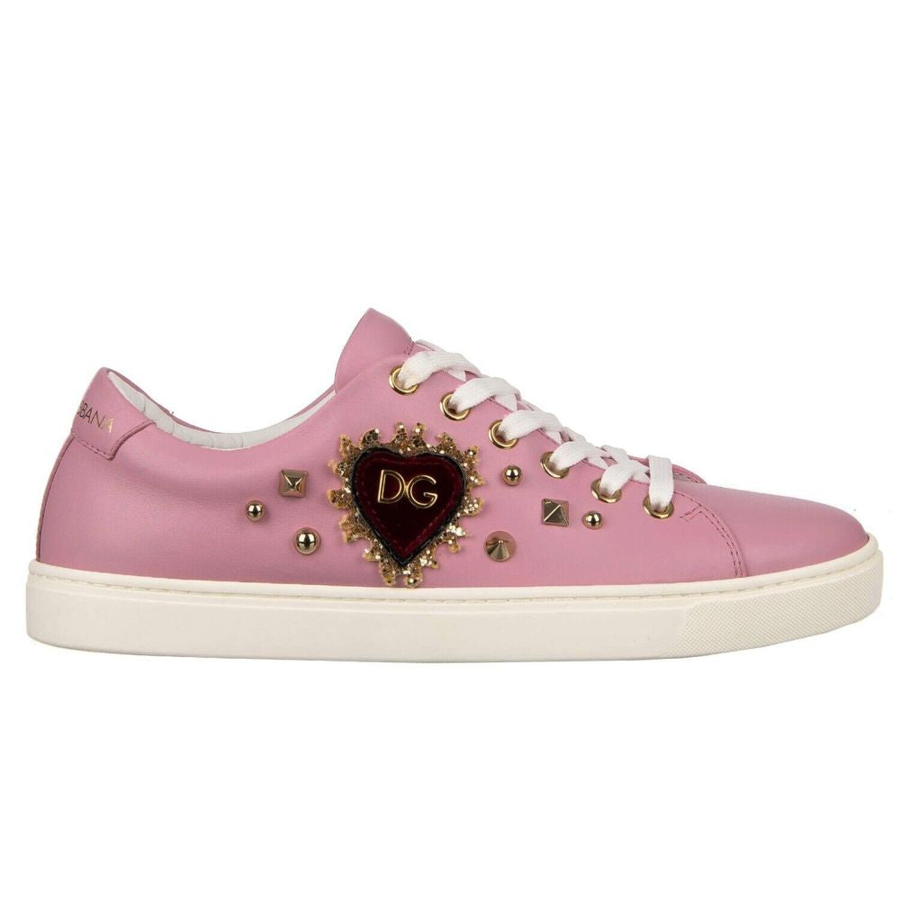 Pink Leather Di Calfskin Sneaker