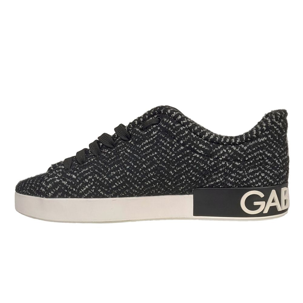 Black Viscose Sneaker