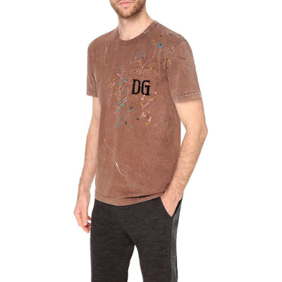 Brown Cotton T-Shirt