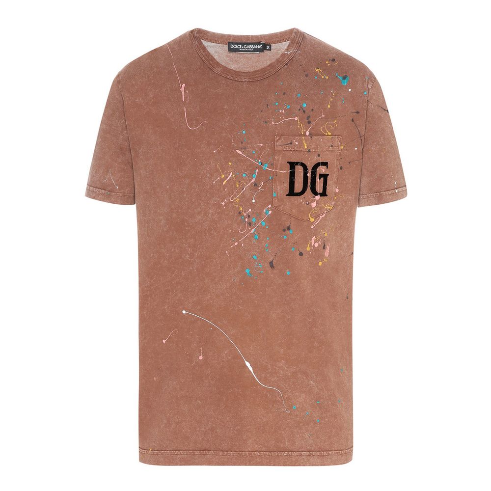 Brown Cotton T-Shirt