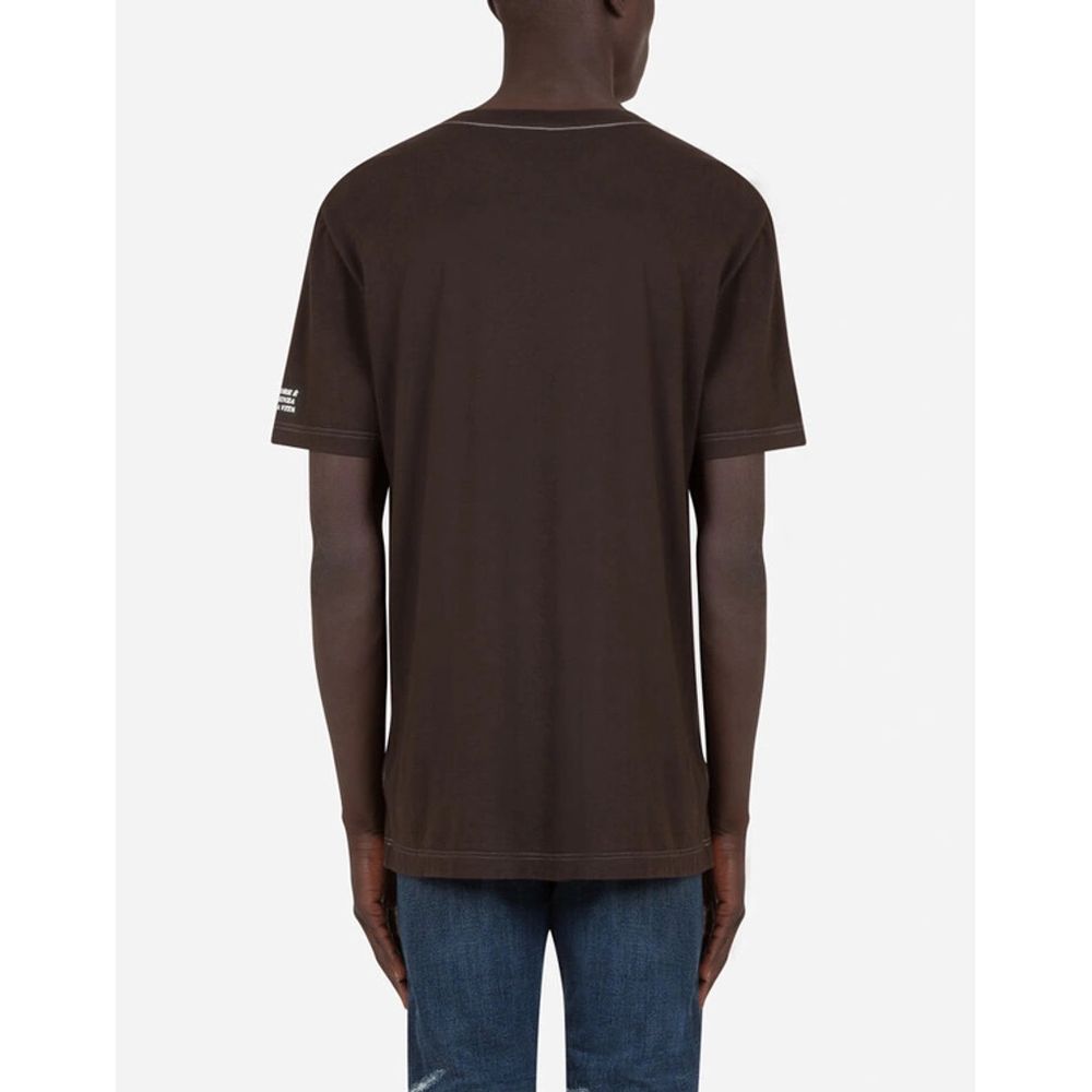 Brown Cotton T-Shirt