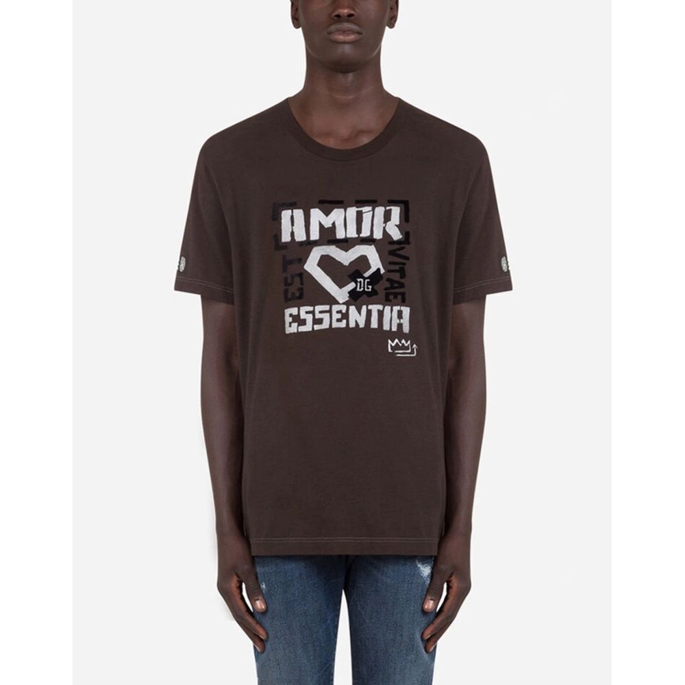 Brown Cotton T-Shirt