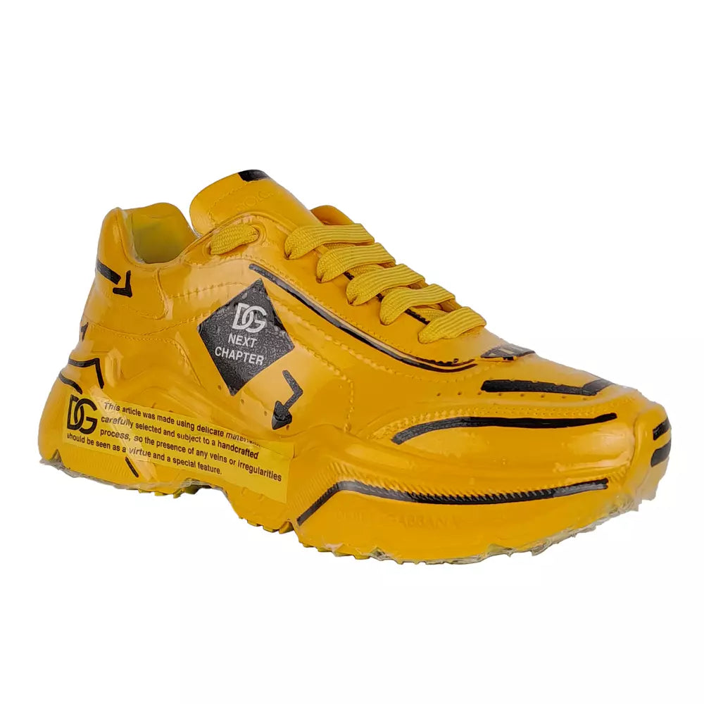 Yellow Leather Di Calfskin Sneaker