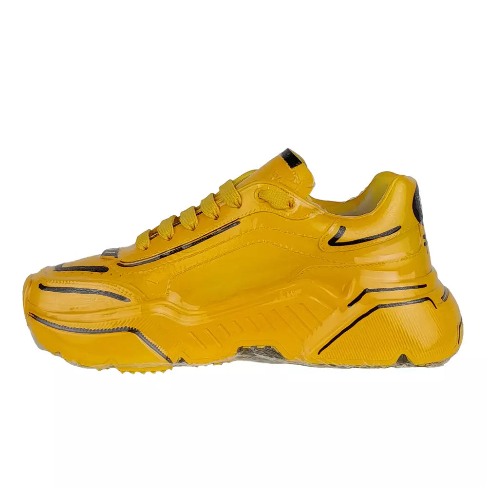 Yellow Leather Di Calfskin Sneaker