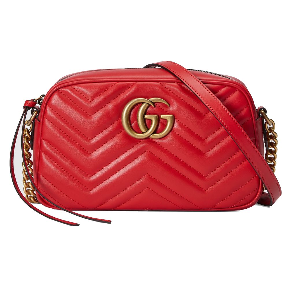 Red Leather Crossbody Bag