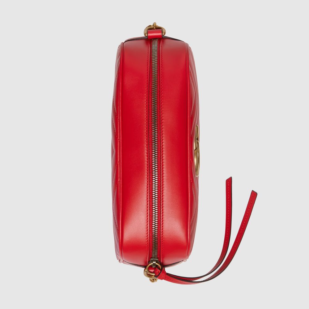 Red Leather Crossbody Bag