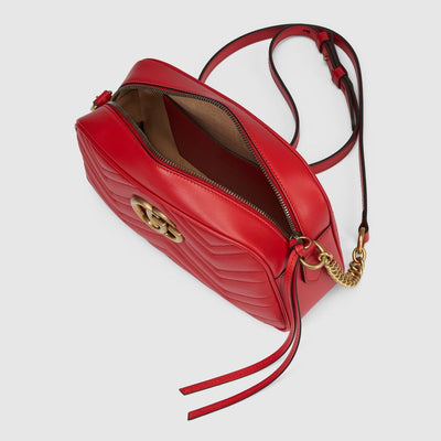 Red Leather Crossbody Bag