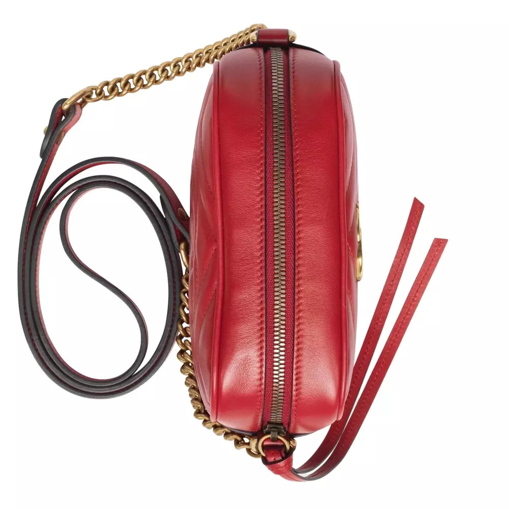 Red Leather Crossbody Bag