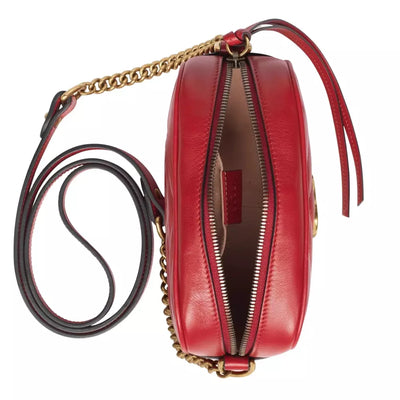 Red Leather Crossbody Bag