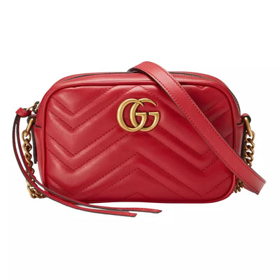 Red Leather Crossbody Bag