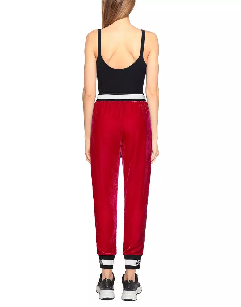 Red Viscose Jeans & Pant