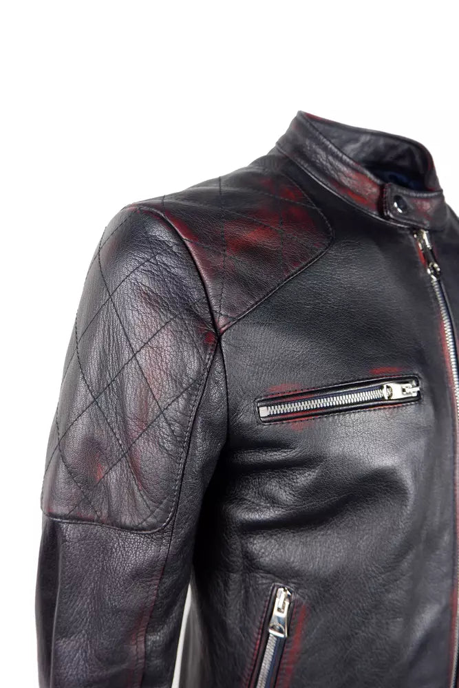 Black Leather Di Capra Jacket