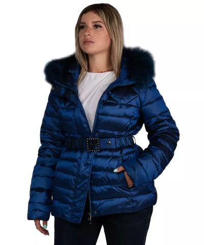 Blue Polyamide Jackets & Coat