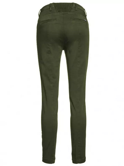 Green Cotton Jeans & Pant