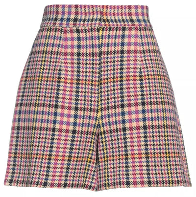 Multicolor Cotton Short