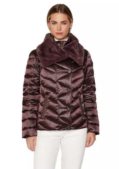 Purple Polyester Jackets & Coat