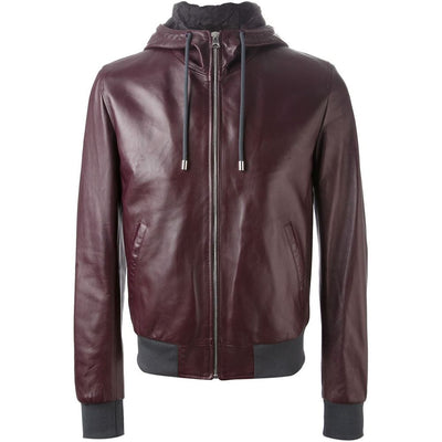 Purple Leather Di Lambskin Jacket