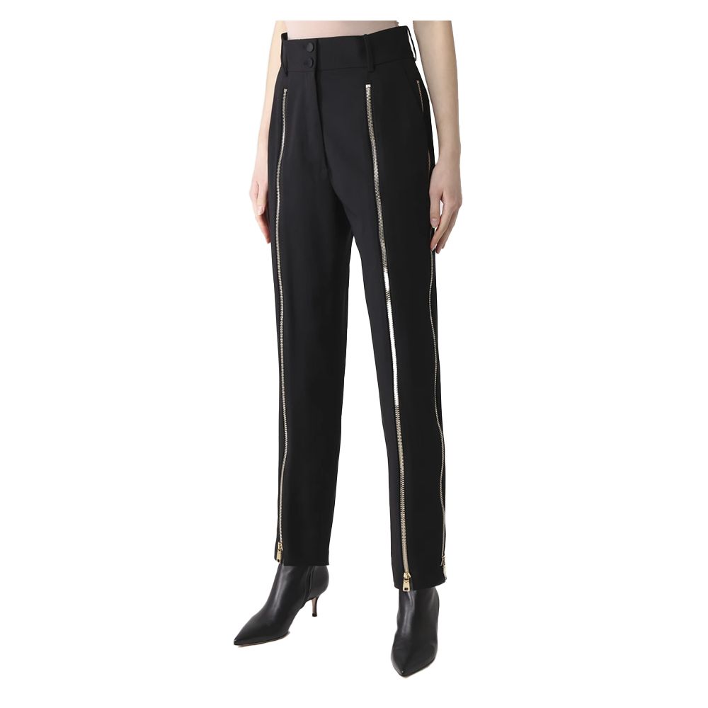 Black Wool Vergine Jeans & Pant