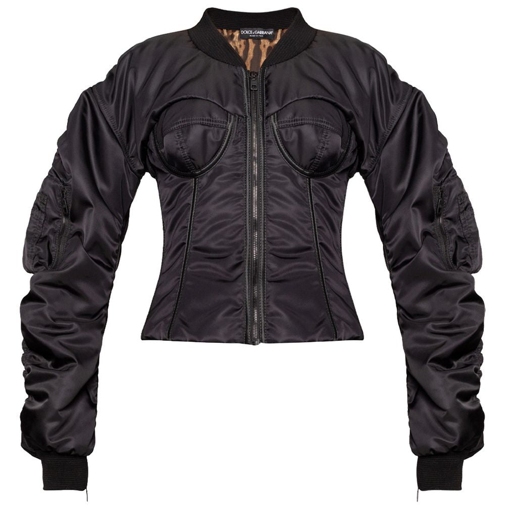 Black Polyamide Jackets & Coat