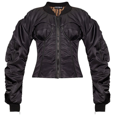 Black Polyamide Jackets & Coat