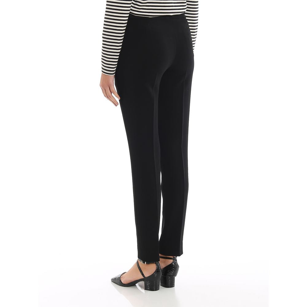 Black Polyester Jeans & Pant